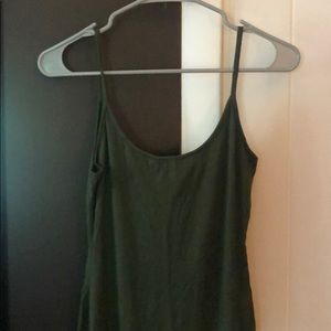 Army green jersey dress Fashion Nova